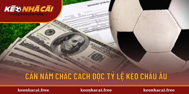 Cần nắm chắc cách đọc tỷ lệ kèo châu Âu