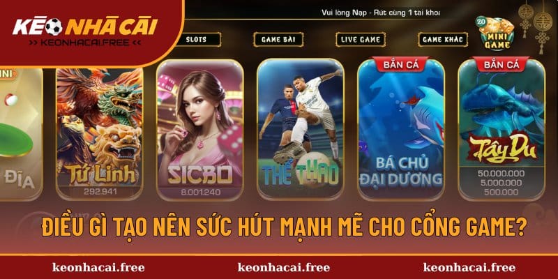 Giải mã những ưu điểm của cổng game