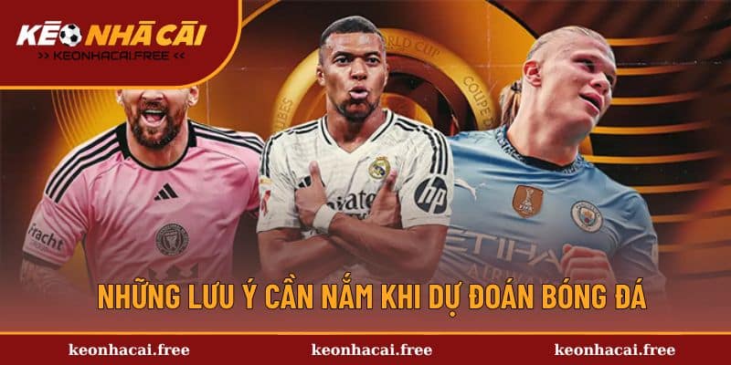 Những lưu ý cần nắm khi dự đoán bóng đá