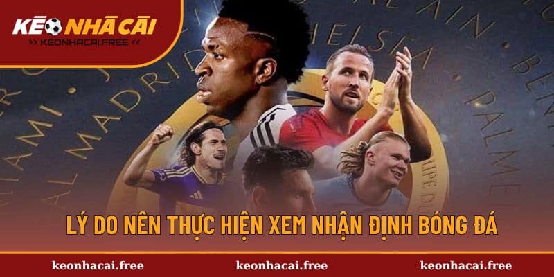Lý do nên thực hiện xem nhận định bóng đá