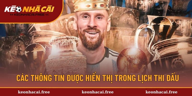 Giới thiệu các thông tin chuyên mục lịch thi đấu